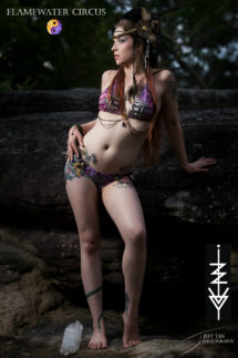 Amulet bikinis by Izzy Ivy, Goddess inspired, embellished with sacred geometry and Crystals, petite to plus size. Adorn your Temple