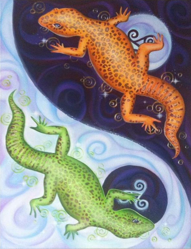 geckos, yinyang